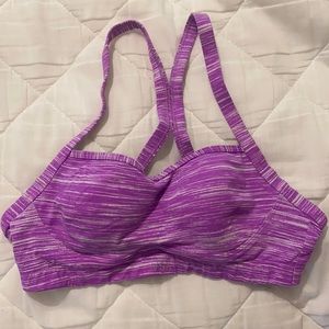 Purple Victoria’s Secret sports bra
